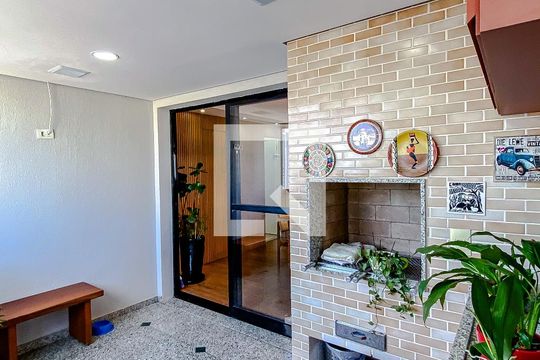 Varanda da Sala de apartamento à venda com 3 quartos, 143m² em Vila Bertioga, São Paulo