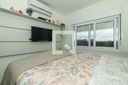 Suíte de apartamento à venda com 2 quartos, 56m² em São Sebastião, Porto Alegre