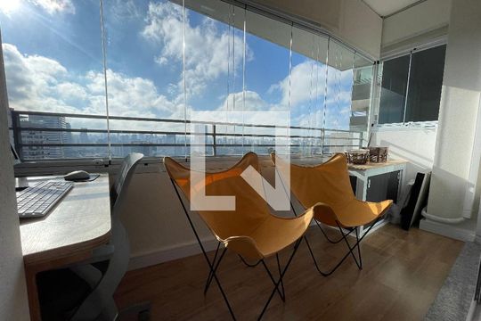 Varanda do Studio de kitnet/studio para alugar com 1 quarto, 25m² em Butantã, São Paulo