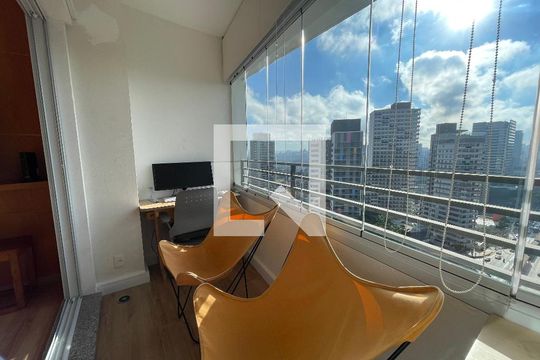 Varanda do Studio de kitnet/studio para alugar com 1 quarto, 25m² em Butantã, São Paulo