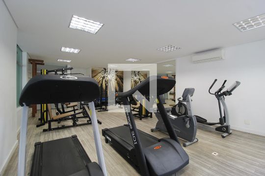 Área Comum - Academia de apartamento para alugar com 1 quarto, 37m² em Itaim Bibi, São Paulo