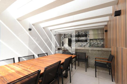 Área comum - Churrasqueira de kitnet/studio à venda com 1 quarto, 26m² em Vila Mariana, São Paulo