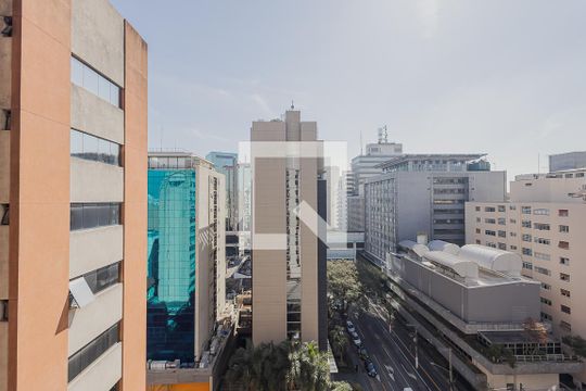 Vista da Varanda de kitnet/studio para alugar com 1 quarto, 26m² em Paraíso, São Paulo