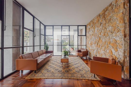 hall social de apartamento à venda com 3 quartos, 165m² em Jardim Paulista, São Paulo