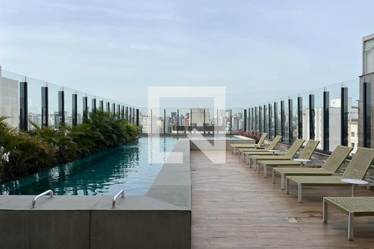 Área comum - Piscina de kitnet/studio para alugar com 1 quarto, 26m² em Perdizes, São Paulo