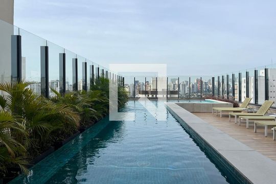 Área comum - Piscina de kitnet/studio para alugar com 1 quarto, 26m² em Perdizes, São Paulo