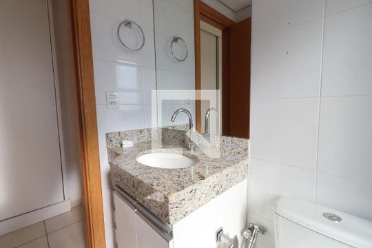Banheiro da Suíte de apartamento para alugar com 1 quarto, 45m² em Nova Aliança, Ribeirão Preto