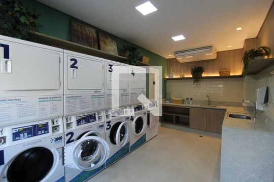 Área Comum - Lavanderia de kitnet/studio para alugar com 1 quarto, 31m² em Vila Olímpia, São Paulo