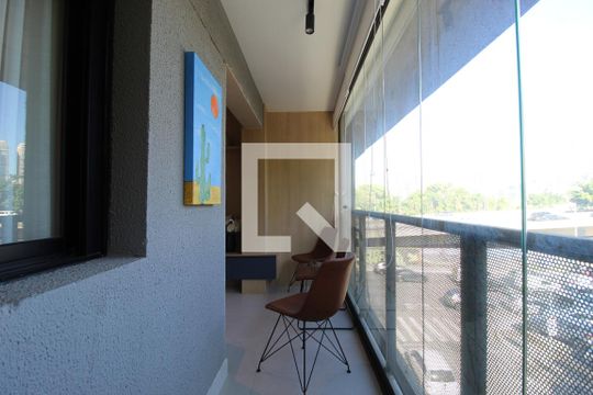 Varanda Integrada de kitnet/studio para alugar com 1 quarto, 31m² em Vila Olímpia, São Paulo