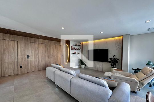 Sala de apartamento à venda com 3 quartos, 141m² em Brooklin, São Paulo