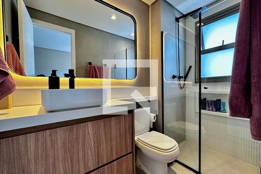Banheiro Suíte 3 de apartamento à venda com 3 quartos, 141m² em Brooklin, São Paulo