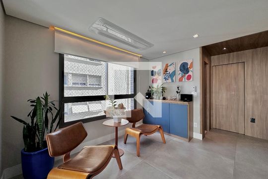 Sala de apartamento à venda com 3 quartos, 141m² em Brooklin, São Paulo
