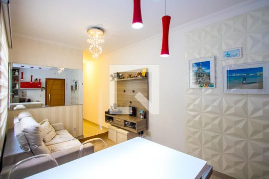 Sala de apartamento à venda com 2 quartos, 100m² em Vila Pires, Santo André