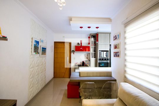 Sala de apartamento à venda com 2 quartos, 100m² em Vila Pires, Santo André