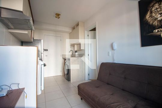 Sala de apartamento à venda com 1 quarto, 28m² em Jardim Caravelas, São Paulo