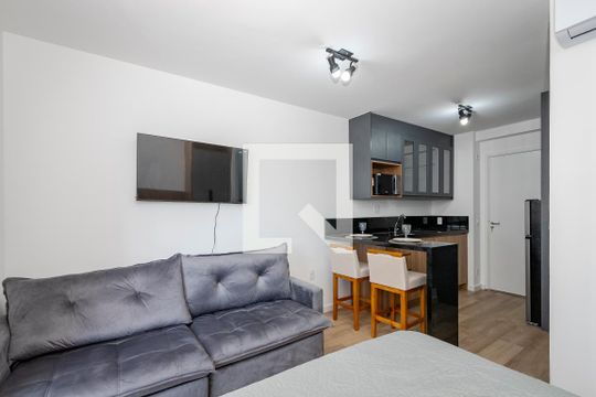 Studio de kitnet/studio para alugar com 1 quarto, 26m² em Santo Amaro, São Paulo