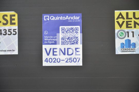 Placa de apartamento à venda com 2 quartos, 92m² em Jardim Bela Vista, Santo André