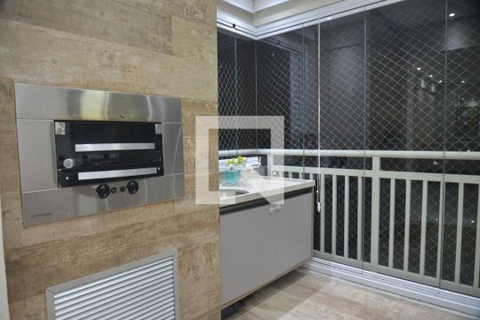 Varanda gourmet de apartamento à venda com 2 quartos, 75m² em Vila Apiai, Santo André