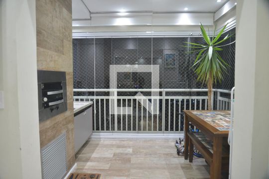 Varanda gourmet de apartamento à venda com 2 quartos, 75m² em Vila Apiai, Santo André