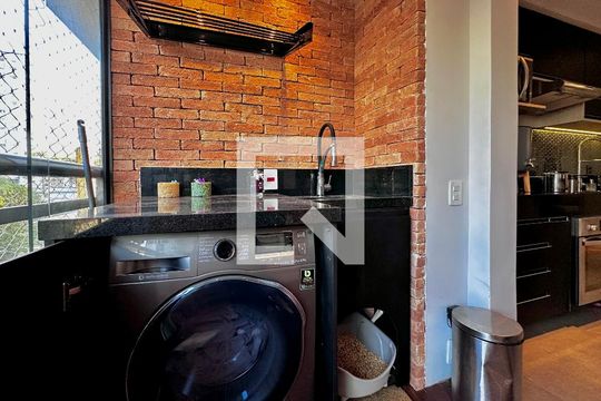 Área de Serviço de apartamento à venda com 1 quarto, 56m² em Cidade Monções, São Paulo
