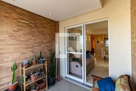 Varanda da Sala de apartamento à venda com 2 quartos, 62m² em Ipiranga, São Paulo