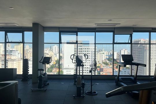 Área comum - Academia de kitnet/studio para alugar com 1 quarto, 28m² em Pompeia, São Paulo