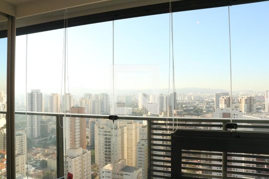 Varanda de kitnet/studio para alugar com 1 quarto, 28m² em Pompeia, São Paulo