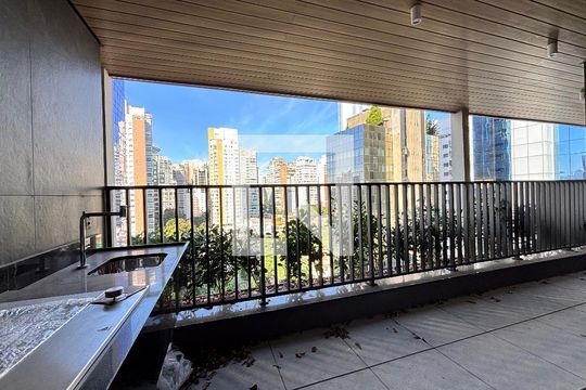Varanda da Sala de apartamento à venda com 2 quartos, 79m² em Itaim Bibi, São Paulo