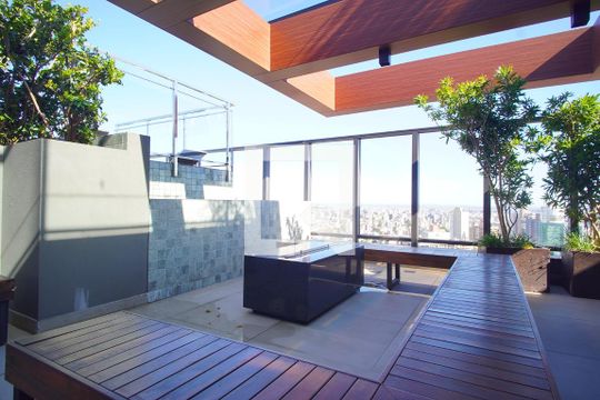 Área Comum - Lareira Ecológica de kitnet/studio à venda com 1 quarto, 28m² em Petrópolis, Porto Alegre