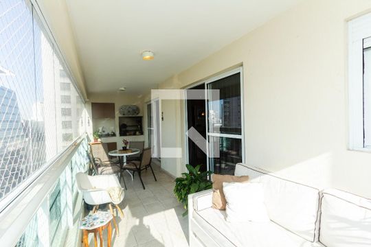 Varanda da Sala de apartamento à venda com 3 quartos, 139m² em Vila Olímpia, São Paulo