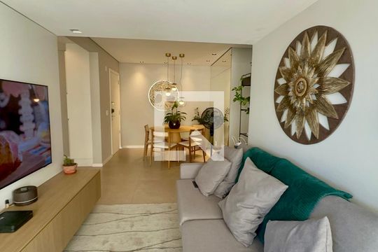 Sala de apartamento à venda com 2 quartos, 74m² em Empresarial 18 do Forte, Barueri