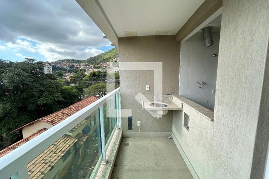 Varanda da Sala de apartamento para alugar com 3 quartos, 72m² em Campinho, Rio de Janeiro