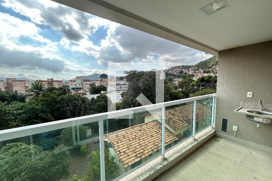 Varanda da Sala de apartamento para alugar com 3 quartos, 72m² em Campinho, Rio de Janeiro