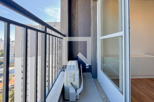 Varanda da Sala de apartamento à venda com 1 quarto, 33m² em Vila São José, São Paulo