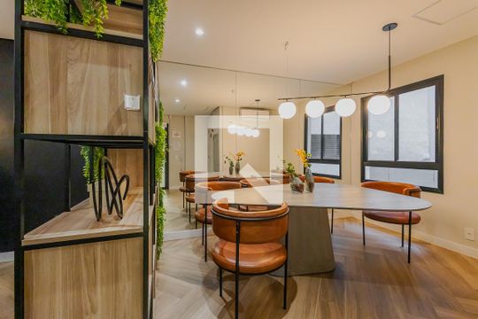 Área comum de kitnet/studio à venda com 1 quarto, 27m² em Pinheiros, São Paulo