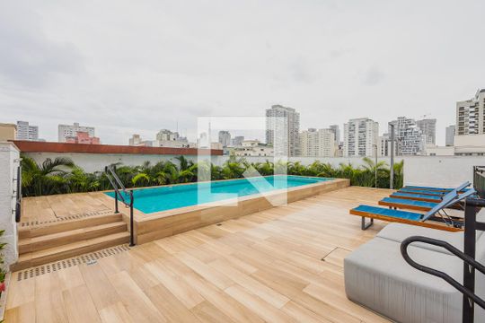 Área comum de kitnet/studio à venda com 1 quarto, 27m² em Pinheiros, São Paulo