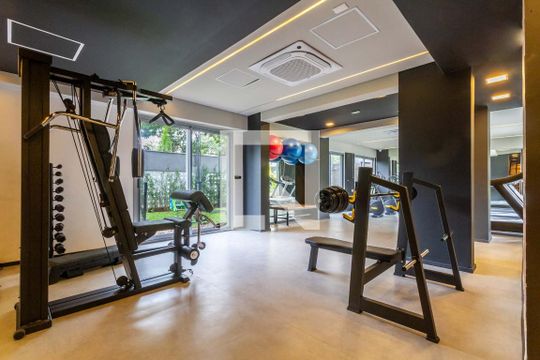 Área comum de kitnet/studio para alugar com 1 quarto, 24m² em Vila Cordeiro, São Paulo