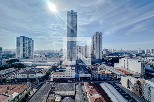Vista da Suíte de apartamento para alugar com 1 quarto, 24m² em Brás, São Paulo