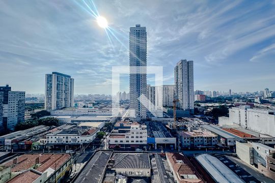 Vista da Sala de apartamento para alugar com 1 quarto, 24m² em Brás, São Paulo