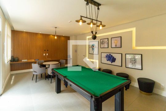 Área comum - Sala de jogos de apartamento para alugar com 1 quarto, 34m² em Cambuci, São Paulo