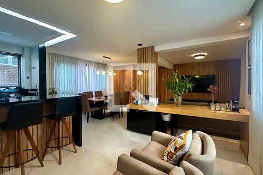 Sala de apartamento à venda com 4 quartos, 130m² em Gutierrez, Belo Horizonte