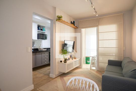 Sala de apartamento à venda com 1 quarto, 48m² em Bela Vista, São Paulo