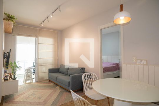 Sala de apartamento à venda com 1 quarto, 48m² em Bela Vista, São Paulo