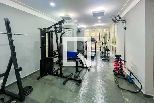 Área comum - Academia de apartamento para alugar com 1 quarto, 55m² em Indianópolis, São Paulo