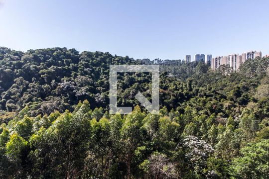Vista da Suíte de apartamento à venda com 1 quarto, 50m² em Residencial Tambore Iii, Santana de Parnaíba