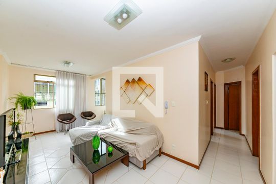 Sala de apartamento à venda com 3 quartos, 83m² em Caiçara-adelaide, Belo Horizonte