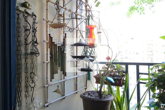 Varanda da Sala de apartamento para alugar com 2 quartos, 70m² em Indianópolis, São Paulo