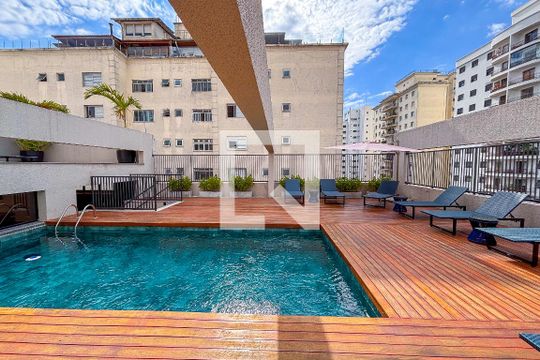 Área comum de kitnet/studio para alugar com 1 quarto, 35m² em Vila Madalena, São Paulo