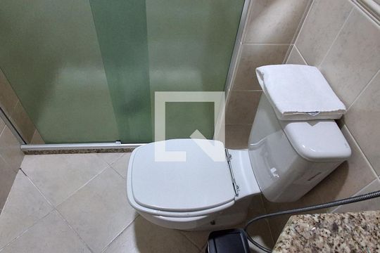 Banheiro de kitnet/studio à venda com 1 quarto, 19m² em Barcelona, São Caetano do Sul