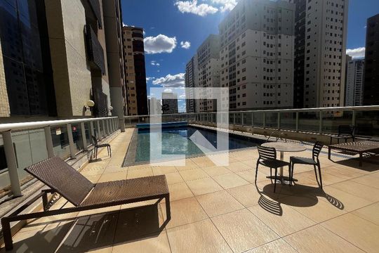 Área comum de kitnet/studio para alugar com 1 quarto, 36m² em Águas Claras, Brasília